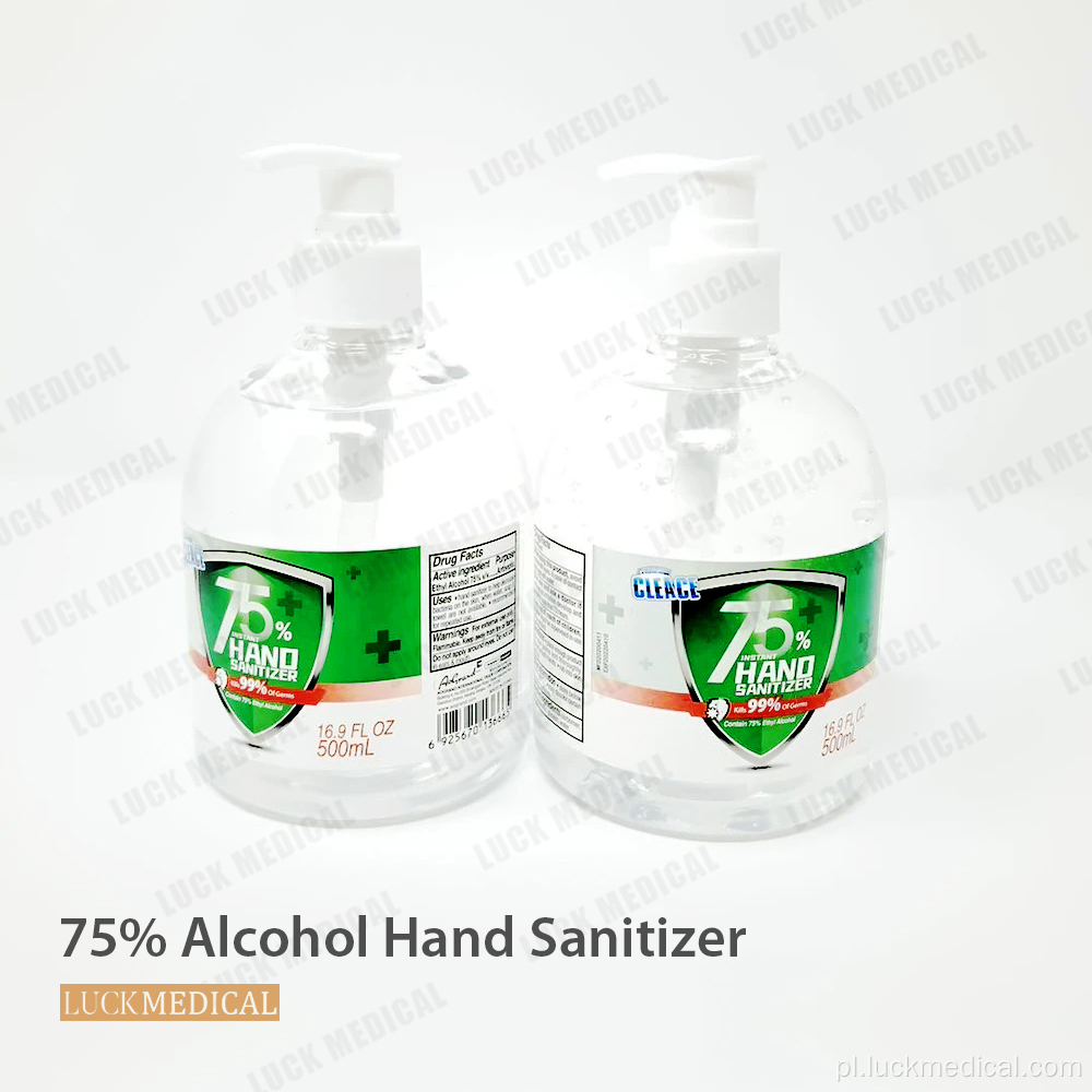 75% alkoholowy żel do dezynfekcji rąk rąk