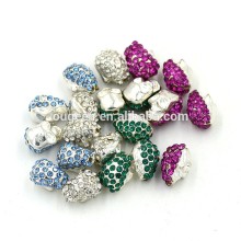 2015 Wholesale skull shape Colorful Alloy jewelry Beads for diy