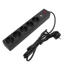 USB Design Multi Plug Sockets with Extension Cord Electric Power Strip