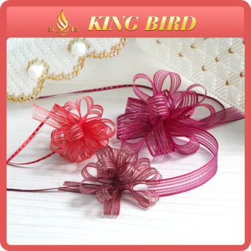 Beautiful artificial iris lace flower silk pull flower