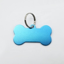 Aluminum Bone-Shaped Pet Tags for Engraving - Colorful Dog and Cat Name Tags and Keyrings
