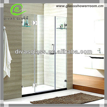 Glass portable shower enclosure