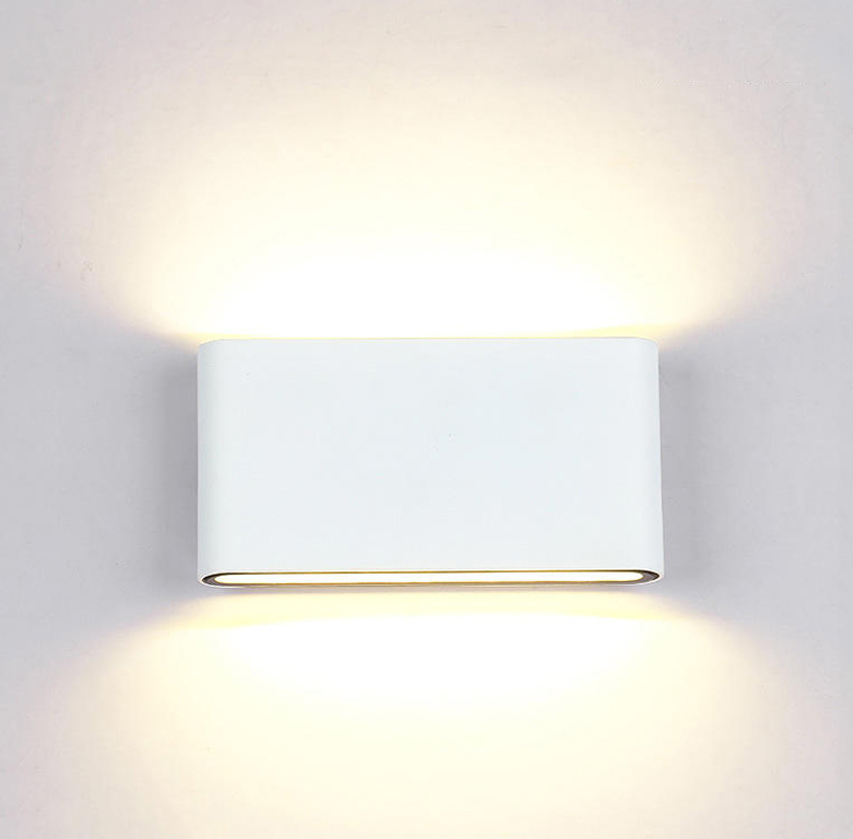 Small LED double head wall light