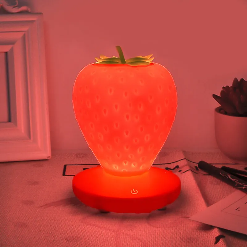 Magical Touch Sensor Strawberry LED Night Light for Kids