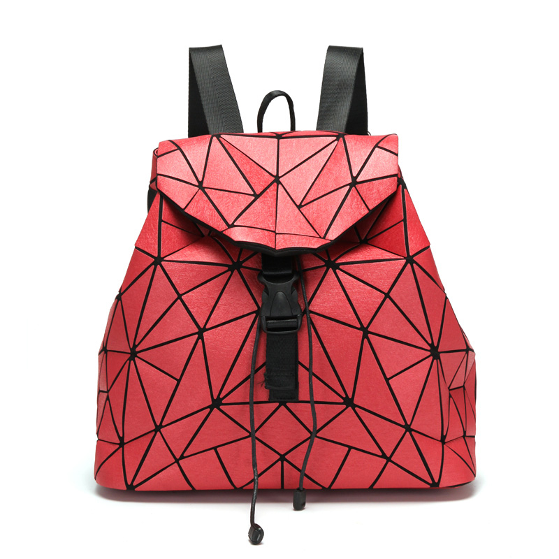 Geometric foldbale noctilucent silk fabrics laptop bag