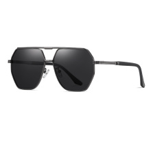 China Fashion Men's Metal Double Bridge Sunglasses Manufactory