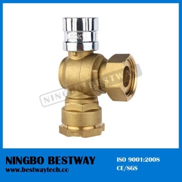 Brass angle lockable ball valve