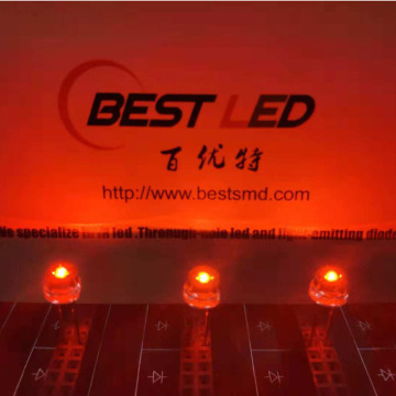 LED 5MM AMBER LED 600NM 610NM الضوء الصمام الثنائي المنبعث