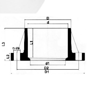 Din Pn10 Bekalan Air Upvc Flange Warna Putih