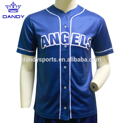 Jerseys de béisbol baratos de la alegría del poliéster