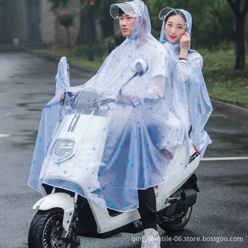 Unisex Cycling Jacket: Waterproof Double Bike, Ebike, Motorcycle, and Scooter Raincoat Poncho Cape