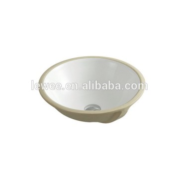 New washing basin bathroom ceramics oval shape under mount sinks under counter basin LW-411