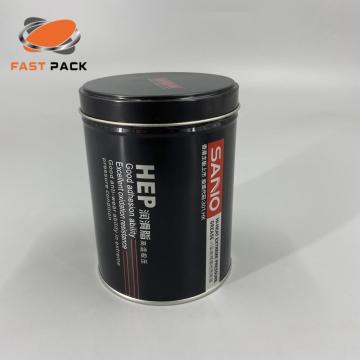 lubricating grease packaging tin can,round metal tin can