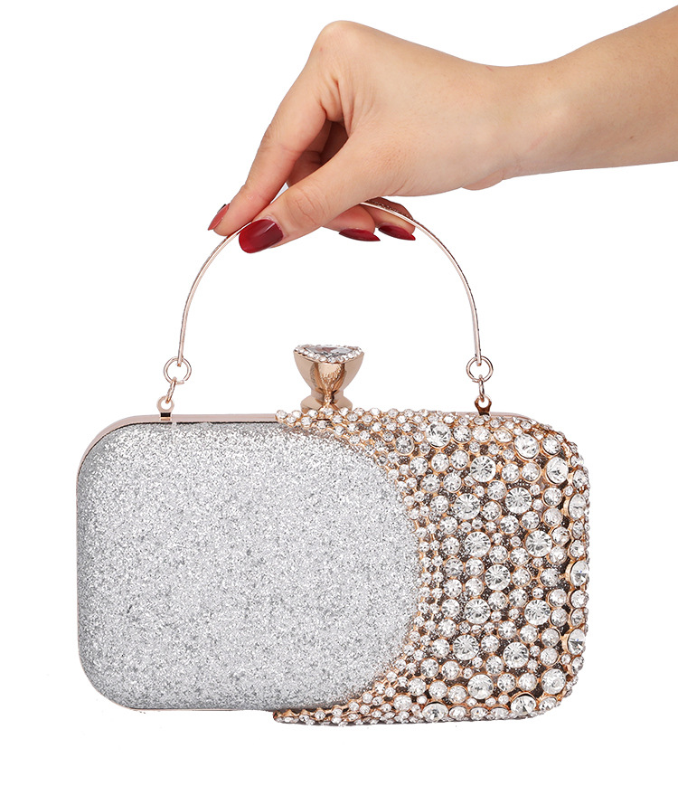 Dinner Bag European and American Ladies Handbag Diamond-studded Banquet Clutch New Small Bag