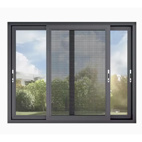 Customizable Aluminum Slide Windows in Dark Tinted Style