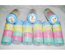 2016 Hangzhou Magic Super Colorful Stripe Non-woven Compressed Tissue Cleaning Cloth