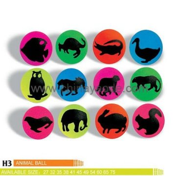 silhouette animal bouncing ball