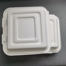 Disposable 10'' 3 grid Bagasse Container for Lunch