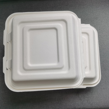 Disposable 10'' 3 grid Bagasse Container for Lunch
