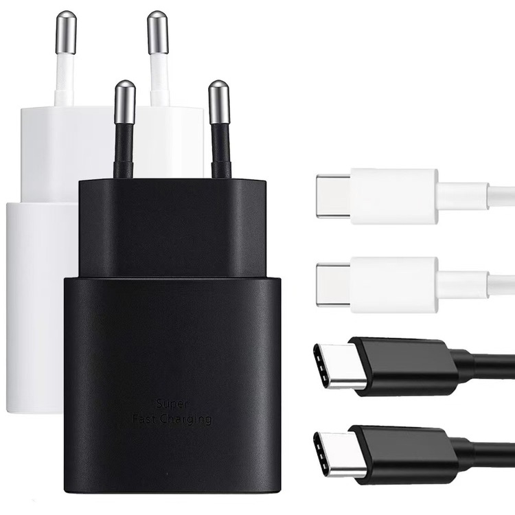 Wholesale 25W PD Adapter EU US UK Type-C Charger Super Fast Chargers for Samsung Galaxy S24 S23 S22 S21 S20 Plus 25watt Adapters