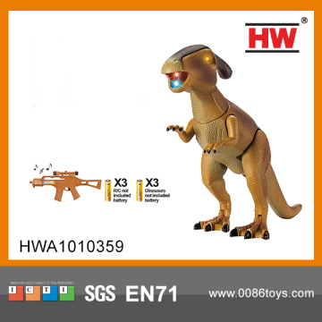 funny infant simulation dinosaur with light and sound