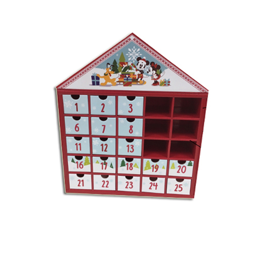 House Shaped Christmas Advent Calendar Box