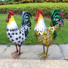Hot Selling Outdoor Metal Rooster Statue for Garden and Yard Decor