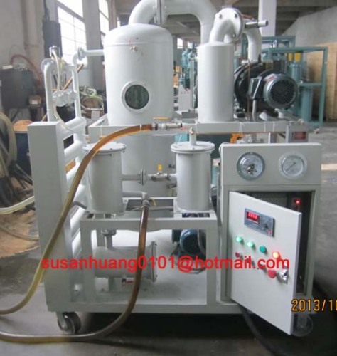 Two-stage vacuum Insulating oil treatment plant/ Transformer oil purification machine