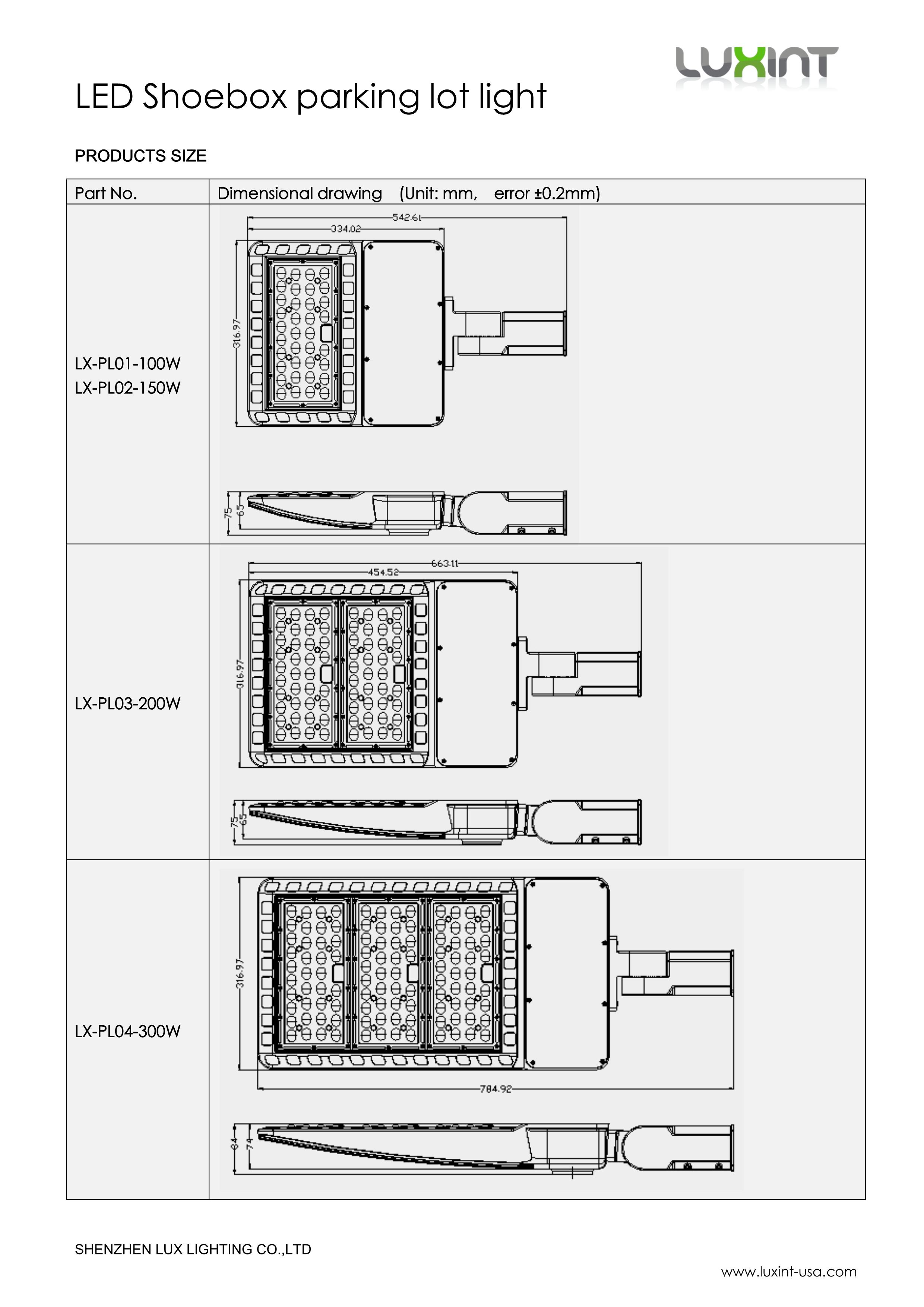 150 Watt Parking Lot Lighting 480W 400W 300W 240W Tennis Court Shoebox Led Lights 200w LED Shoe Box Lot Light DLC Premium Listed