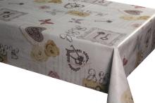 PVC printed tablecloth with tnt backing