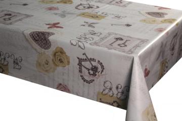 PVC printed tablecloth with tnt backing