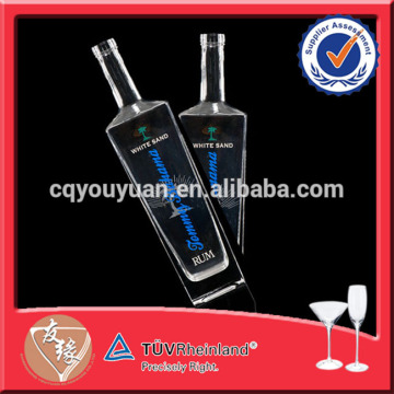 Fancy Glass Rum Bottles 750ML Spray Bottle