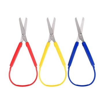 Kids Spring Easy Grip Loop Handle Scissors