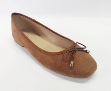 Women's Ballet Bowknot Square Toe Soft Flats