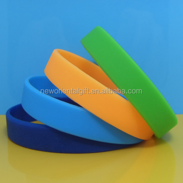 Mix solid colors wristbands , custom colors blank bracelet