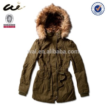 2015 ladies fur custom jacket;cotton jacket;faux fur jacket;long jacket