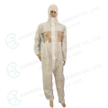 Disposable protective clothing with EVA window