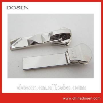 Customized simple metal zipper puller puller , fashion unique zippers