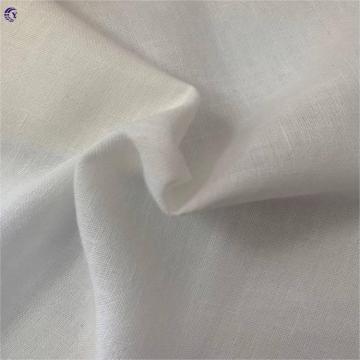 Retro plain linen linen-cotton solid-color natural linen-cotton interwoven linen fabric for women's skirts and shirts