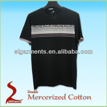 Long staple double mercerized cotton t-shirt