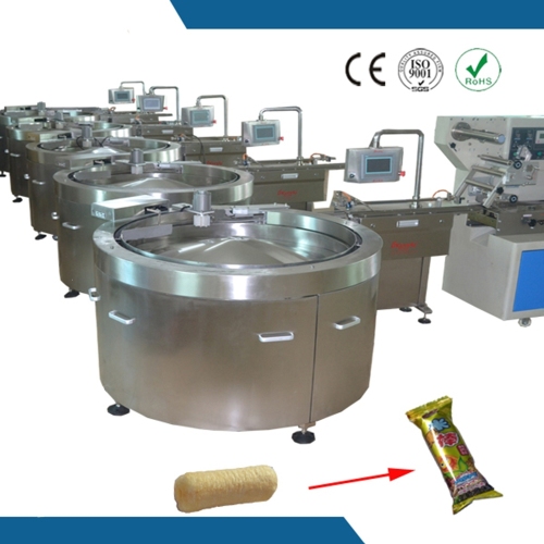 Stability and high productivity rice cracker centrifugal packing line