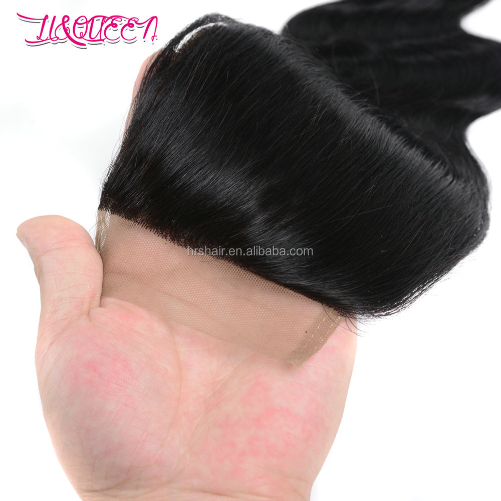 Wholesale 8 10 12 14 16 18 20 22 Inch Virgin Human Hair 4x4 5x5 6x6 7x7 Natural Color 1B