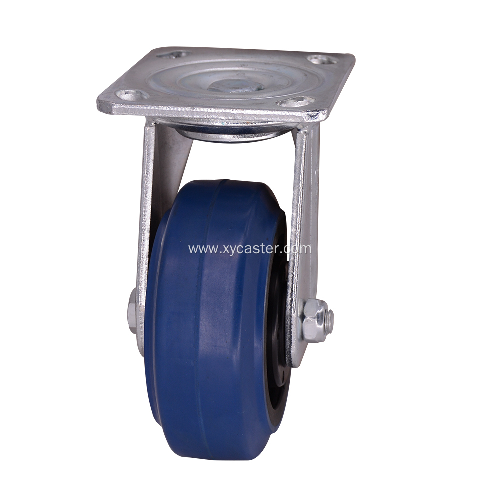 5 Inch Industrial Rubber Caster Wheel Swivel