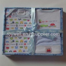 100% Cotton 4pcs Baby Gift Sets?