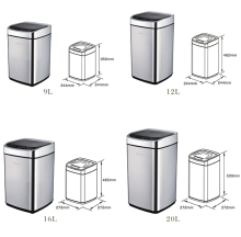 Automatic trash can with sensor