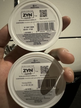 Zyn Fox Velo 3mg/6mg/9mg Plastic Dzrt