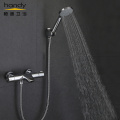 All-match Black Thermostatic Shower Simple Suits