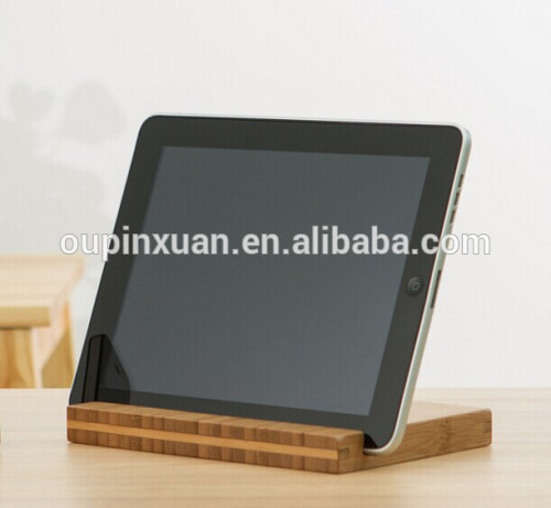 Sostenedor de bambú respetuoso del medio ambiente para la tableta