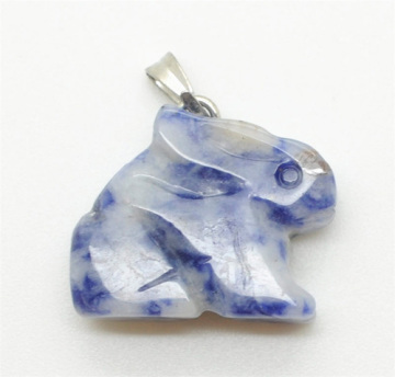 Rabbit Shape Sodalite pendant