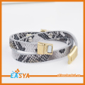 Pulsera de cuero duro para motocicleta hombres moda Unisex pulseras